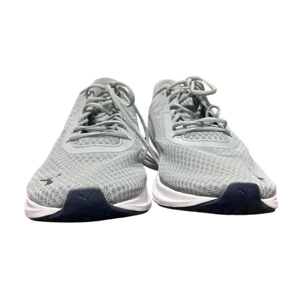 New PUMA Mens Size 13 Gray Mesh Navy Accent Lace Up Athletic Tennis Shoes